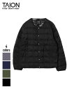 TAION CREW NECK BUTTON DOWN JKT(TAION-104)【タイオン クルーネックボタンダウンジャケット】正規品 メンズ アウター インナージャケット カジュアル スポーティー ストリート アウトドア S~XL ブラック グレー ネイビー オリーブ 秋冬 23AW FW