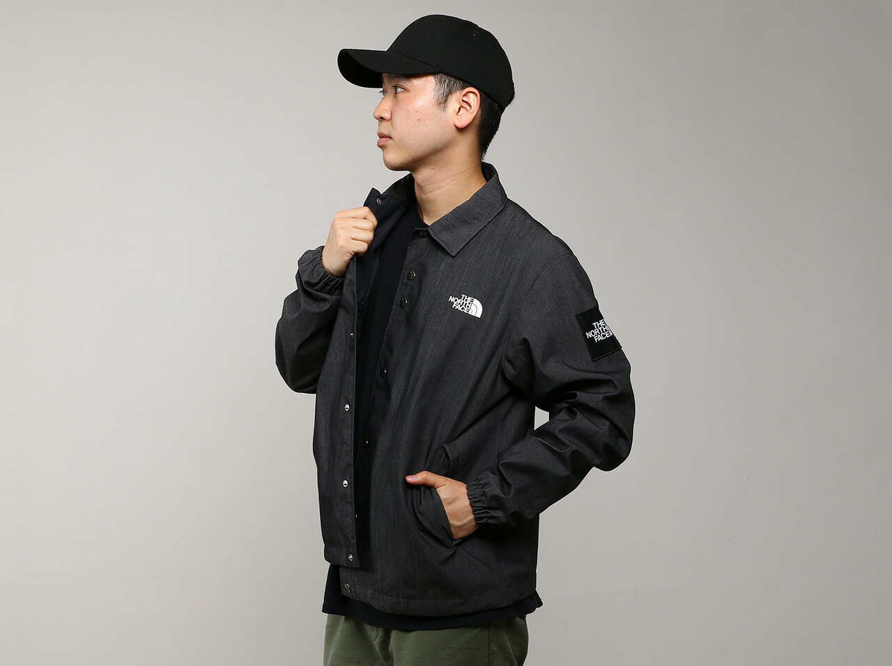 THE NORTH FACE GTX Denim Coach Jacket NP12042　【ザ・ノースフェイス　ゴアテックスデニムコーチジャケット】メンズ アウター 秋冬 撥水 防滴 高機能 カジュアル 国内正規品 定番商品 ストリート スケーター