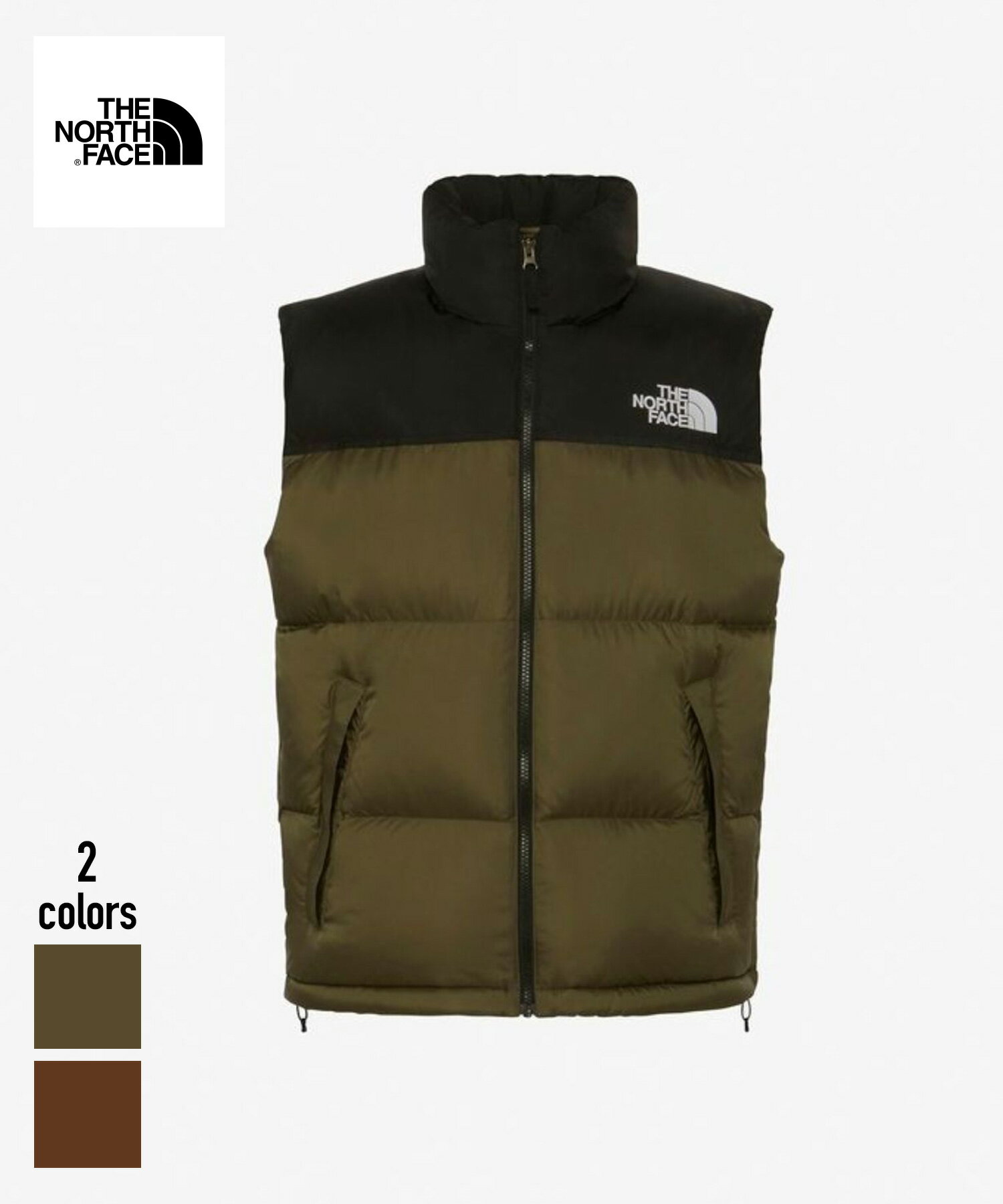 楽天FIGURE30％OFF THE NORTH FACE Nuptse Vest（ND92338）【ザノースフェイス ヌプシベスト】国内正規品 メンズ アウター ダウン ジャケット カジュアル ストリート スポーティー アウトドア タウンユース 保温性 撥水加工 ナイロン 秋冬 S~XL ブラウン オリーブ