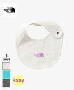 THE NORTH FACE Baby Bib(NNB72314)【ノースフェイス ベビービブ】国内正規品 スタイ 涎掛け よだれかけ カワイイ 赤ちゃん ベビー用品 キッズ グッズ オールシーズン フリーサイズ ブルー オフホワイト オリーブ オーガニックコットン ドットボタン仕様 24SP