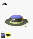 THE NORTH FACE Kids Grand Horizon Hat(NNJ02309) 国内正規品 子ども用 ハット ヘッドウェア 帽子 アウトドア バーベキュー サンシールド 紫外線対策 日よけ UVケア 通気性 S/M/L マルチカラー 24SP