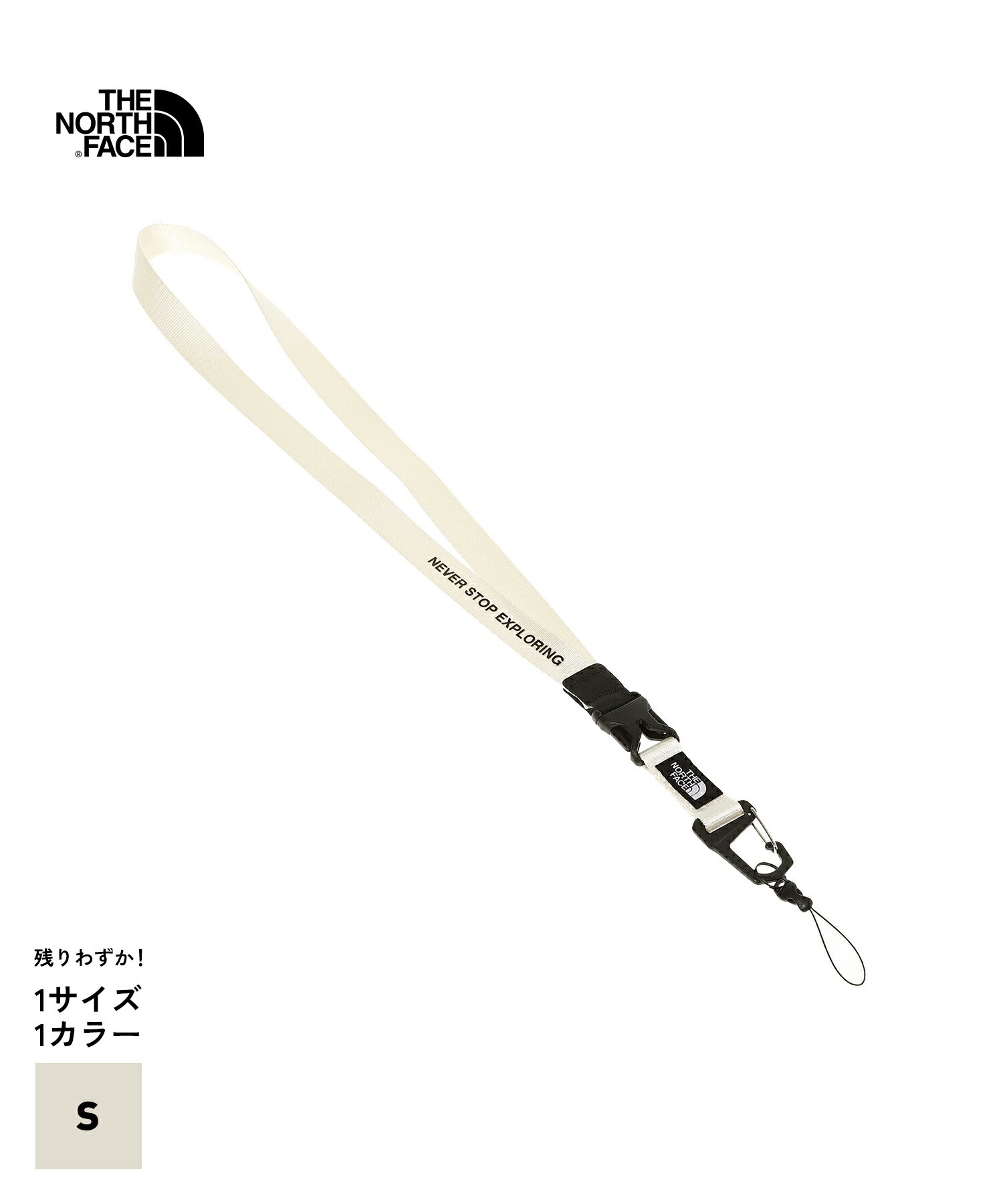 【ラスト！オフホワイト】THE NORTH FACE TNF Lanyard (NN32437)【ザ・ノース・フェイス TNFランヤード..