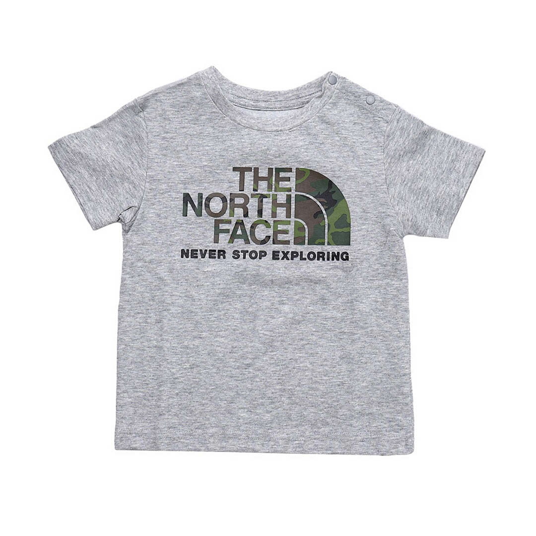 30%OFF! THE NORTH FACE B S/S Camo Logo Tee - (NTB32253 )【ザノースフェイス ショートスリーブカモロゴティー】22SS新作 国内正規品 ベビー トップス Tシャツ 半袖 着回し デイリー ロゴ シンプル UVケア 迷彩