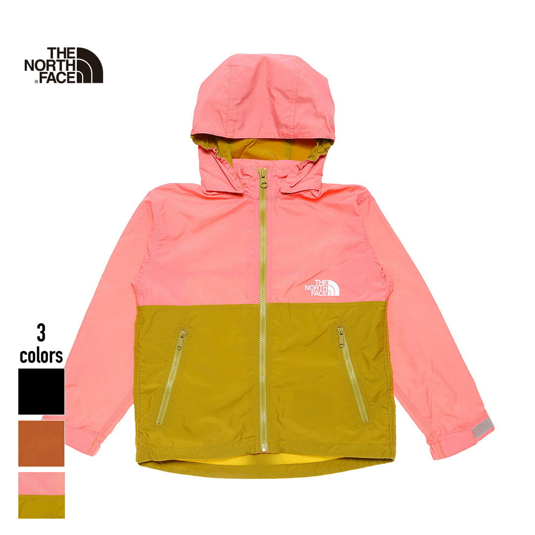 THE NORTH FACE Compact Jacket - (NPJ22210)【ノースフェイス コンパクトジャケット】国内正規品 キッズ アウター 子供服 ブルゾン 持ち運び◎ 目立つ カジュアル ストリート かわいい アウトドア 軽量 秋冬 ブラック ピンク バーガンディー 100~140 22aw