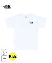 THE NORTH FACE S/S Historical Logo Tee(NTJ32356)国内正規品 キッズ トップス 半袖 カジュアル 子供服 130 ホワイト 23SS 春夏 子育て 育児 UVケア ニット生地