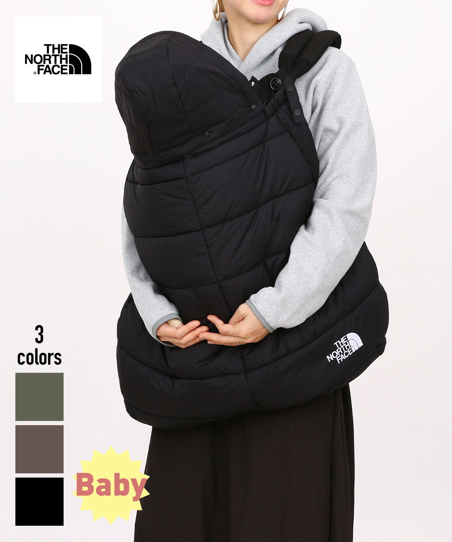 THE NORTH FACE Baby Shell Blanket(NNB72301)【ノースフェイス ベビーシェルブランケット】 国内正規品 グッズ カバー 赤ちゃん用品 ベビー用品 育児 防寒 保温 秋冬 ギフト プレゼント 撥水加工 中わた 洗える 23FW 23AW