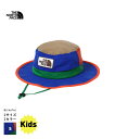 THE NORTH FACE Kids Grand Horizon Hat(NNJ02309)【ノースフェイス キッズ グランドホライズンハット】 国内正規品 子ども用 ハット ヘッドウェア 帽子 アウトドア バーベキュー 紫外線対策 日よけ UVケア 通気性 プレゼント 23SS マルチカラー S