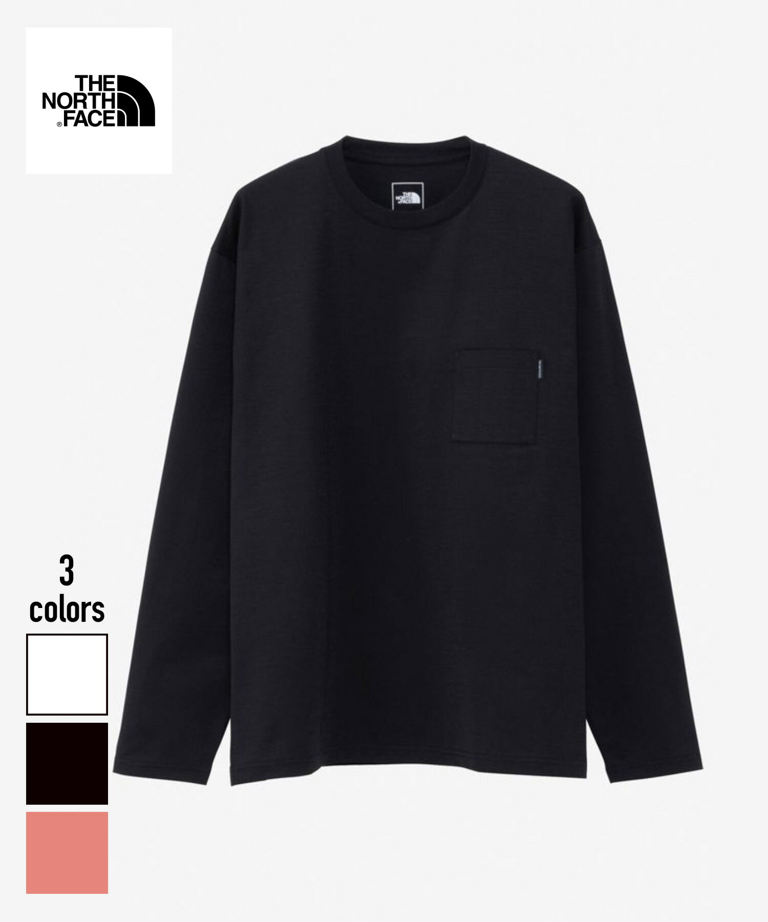 THE NORTH FACE L/S Airy Relax Tee(NT62345) 国内正規品 メンズ トップス ロンT 長袖 カジュアル ストリート スポーティー シンプル ホワイト ブラック ピンク S~XL 23FW新作