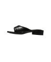 todayful Square Padded Sandals(12311015)【トゥデイフル スクエアトゥサンダル】国内正規品 レディース フットウェア 靴 ミュール カジュアル モード シンプル ベーシック マニッシュ 合成皮革 ローヒール ブラック バーガンディー 22.5cm/23.5cm/24.5cm 新作