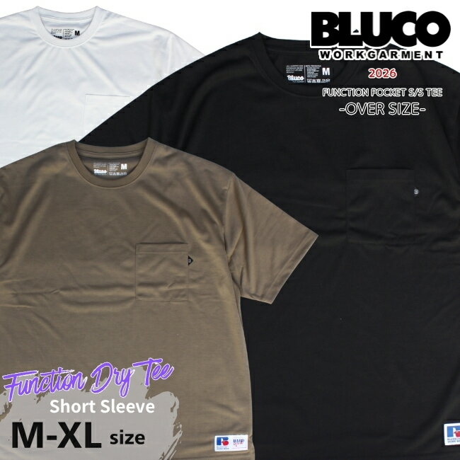 Rakuten - BLUCO ブルコ ファンクション ポケットTシャツ オーバーサイズ メンズ 半袖Tシャツ 163-22-034 軽量 速乾Tシャツ 送料無料