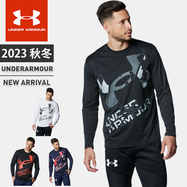 ネコポス アンダーアーマー メンズ Tシャツ 長袖 ロンティー UA テック エクストララージ ロゴ ロングスリーブシャツ ルーズ 吸汗速乾 抗菌防臭 伸縮性 トレーニング ジム スポーツ UNDER ARMOUR 1381357