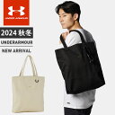 ☆アンダーアーマー メンズ レディース バック バッグ カバン UA キャンバス トートバッグ ノートパソコン収納可 小物収納ポケット コットン100% ゴール...