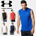 ☆ネコポス アンダーアーマー UNDER ARMOUR メンズ トレーニング タンクトップ UAテック スリーブレス シャツ ノースリーブ シャツ 136745...