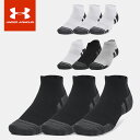 ☆アンダーアーマー ソックス メンズ レディース UAパフォーマンステック ローカット ソックス 3足セット 1379504 UNDER ARMOUR あす楽