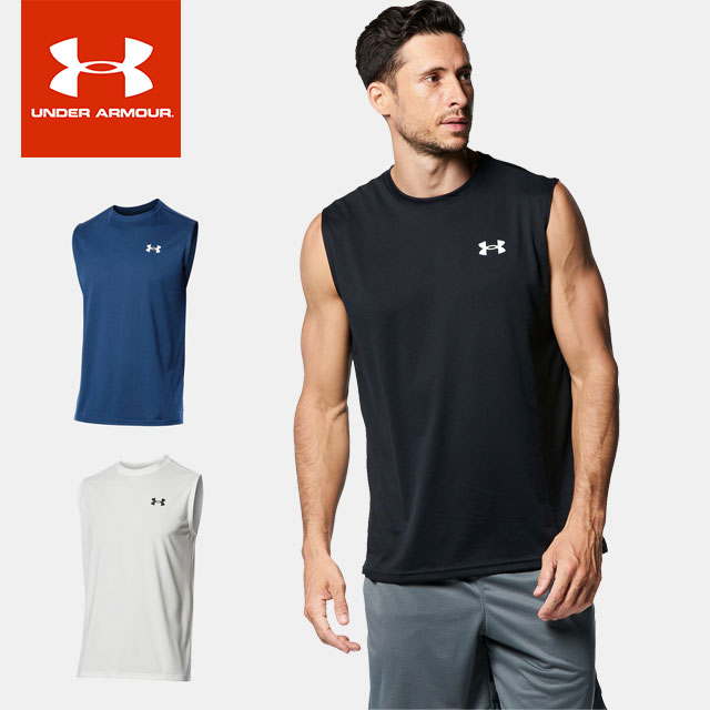 ☆ネコポス アンダーアーマー メンズ ノースリーブ機能シャツ UA Tech SL 1367452 スポーツウェア UNDER ARMOUR あす楽 対応可