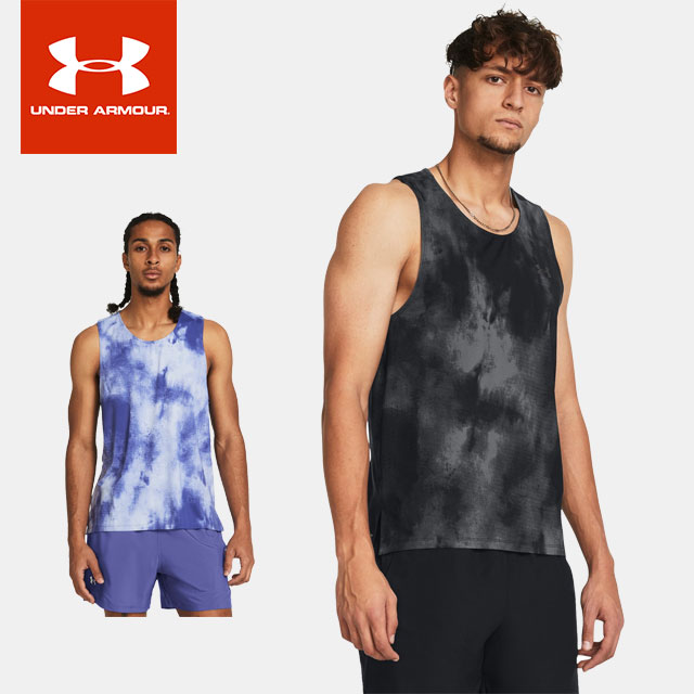 ネコポス UNDER ARMOUR アンダーアーマー 1382609 UAローンチ エリート ウォッシュ シングレット あす楽 対応可