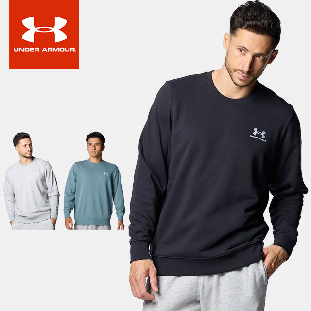 ☆アンダーアーマー メンズ スウェット トレーナー UA エッセンシャルテリー クルー 1384821 スポーツウェア UNDER ARMOUR