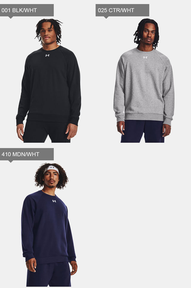 ☆アンダーアーマー スウェットトレーナー メンズ UAライバルフリース クルー 1379755 UNDER ARMOUR