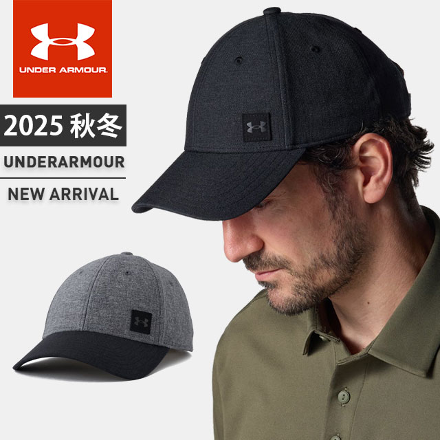 ☆アンダーアーマー メンズ ゴルフ キャップ 帽子 ハット UA ドライブ フォール ストーム はっ水 調節可能 ストレッチ性 吸汗速乾 ワンポイントロゴ シンプル トレーニング ジム フィットネス カジュアル ライフスタイル UNDER ARMOUR 6007942