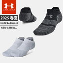 ☆アンダーアーマー メンズ レディース 靴下 UA エレベーテッド パフォーマンス ノーショー タブ ソックス 2足セット ARMOURDRY アーマードライ ...