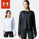☆ネコポス【お買い物マラソン!最大10%OFFクーポン配布中♪】 アンダーアーマー UNDER ARMOUR レディース テック ロングスリーブ Tシャツ 60...