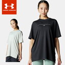 ☆ネコポス【お買い物マラソン!最大10%OFFクーポン配布中♪】 アンダーアーマー レディース 半袖 機能 Tシャツ UAテック オーバーサイズ グラフィック ...