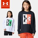 ☆ネコポス【お買い物マラソン!最大10%OFFクーポン配布中♪】 アンダーアーマー ジュニア キッズ 子供 長袖 Tシャツ UAヘビーウエイト コットン グラフ...