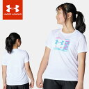 ☆ネコポス【お買い物マラソン!最大10%OFFクーポン配布中♪】 アンダーアーマー クリアランス UNDER ARMOUR キッズ ジュニア テック ロゴ フラワーグラフィック 半袖Tシャツ 1389762