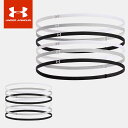 ☆ネコポス アンダーアーマー ヘアバンド レディース UAミニ エラスティック ヘッドバンド 6本セット 1389932 UNDER ARMOUR