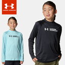 ☆アンダーアーマー UAラッシュ ガード ロングスリーブ モック 6001926 ジュニア キッズ 子供 水泳 スクール水着 UNDER ARMOUR