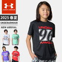 ★ネコポス アンダーアーマー クリアランス ジュニア Tシャツ 半袖 丸首 UA スピードストライド 96ロゴ ショートスリーブ ルーズ 軽量 速乾性 ドライ 快適 背面メッシュ 通気性 クラブ 部活 通学 トレーニング ボーイズ 男の子 UNDER ARMOUR 6005306