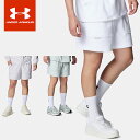 ☆ネコポス【お買い物マラソン!最大10%OFFクーポン配布中♪】 アンダーアーマー ショートパンツ メンズ UNDER ARMOUR UA パイル ショーツ 無地 ルーズ パイル生地 短パン メンズウェア カジュアル ハーフパンツ 男性 ルームウェア 6001452