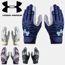 ☆ネコポス アンダーアーマー UNDER ARMOUR メンズ UAアンディナイアブル プロ バッティンググローブ Baseball 手袋 グローブ 60010...