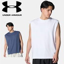☆ネコポス アンダーアーマー UNDER ARMOUR メンズ UAアポロ スリーブレス シャツ スポーツスタイル ノースリーブ 6001465