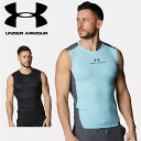 ☆ネコポス アンダーアーマー UNDER ARMOUR メンズ UAアイソチル ベント コンプレッション スリーブレス シャツ トレーニング アンダーシャツ 6...