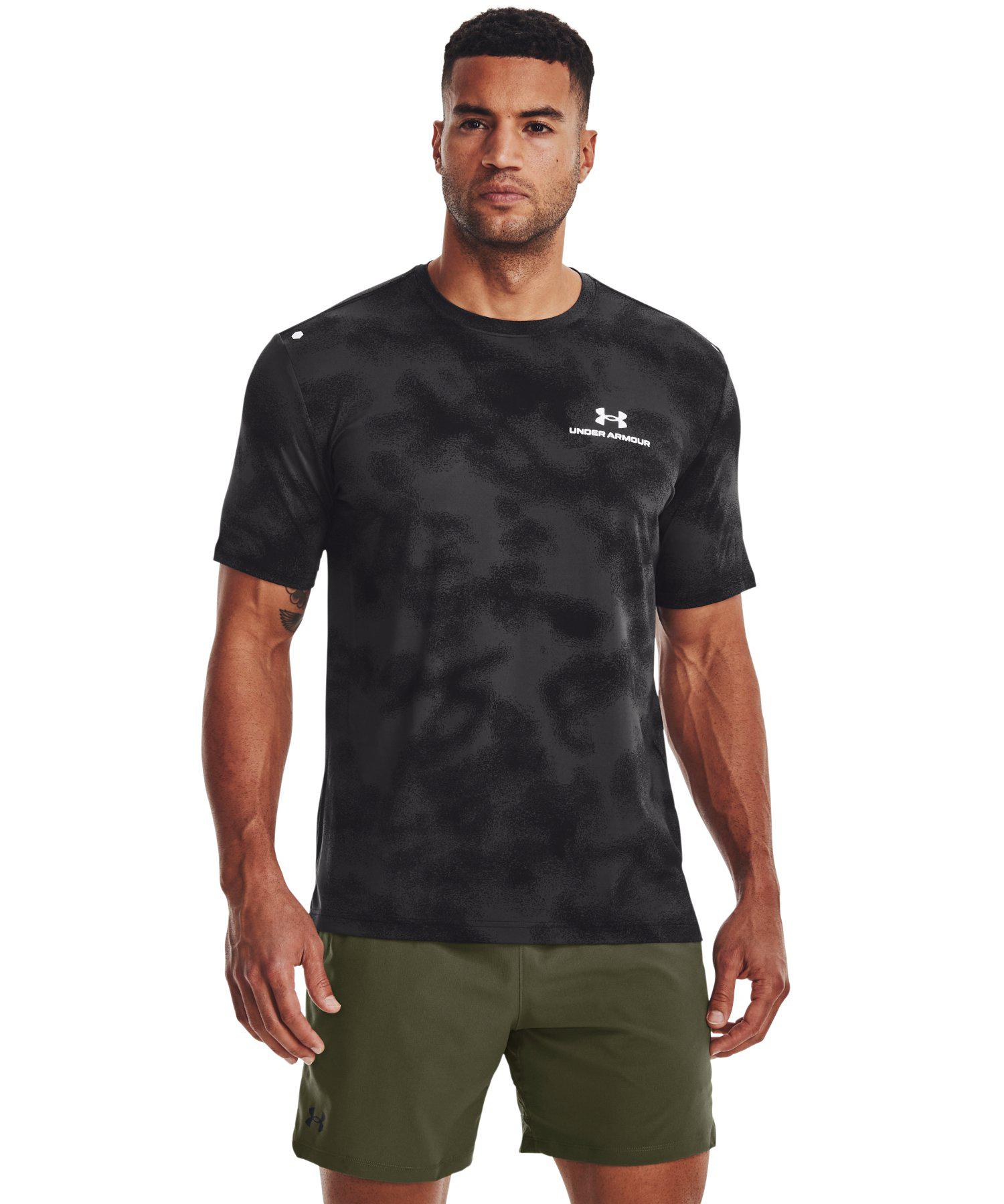 公式 アンダーアーマー UNDER ARMOUR メンズ トレーニング Tシャツ UA ラッシュ エナジー ショートスリーブTシャツ〈プリント〉 半袖 1376792 トップス カットソー ロゴ 吸汗速乾 伸縮性 抗菌 防臭 アウトドア 運動 部活 スポーツ ジム