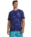 【40 OFF】公式 アンダーアーマー UNDER ARMOUR メンズ トレーニング Tシャツ UA ラッシュ エナジー ショートスリーブTシャツ〈プリント〉 半袖 1376792 トップス カットソー ロゴ 吸汗速乾 伸縮性 抗菌 防臭 アウトドア 運動 部活 スポーツ ジム