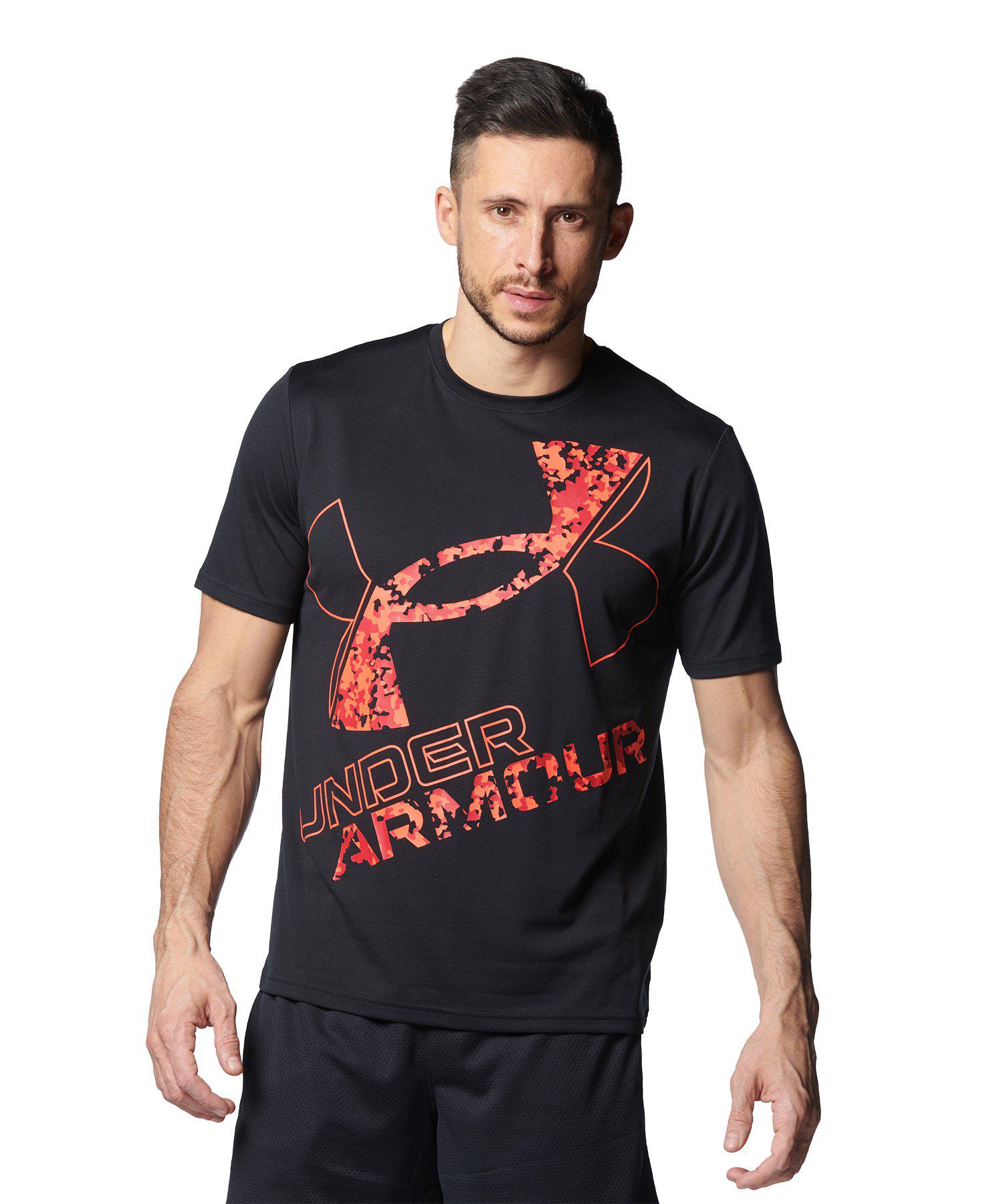 公式 アンダーアーマー UNDER ARMOUR メンズ トレーニング Tシャツ UA テック ショートスリーブTシャツ 〈エクストララージロゴ〉 半袖 1378362 トップス カットソー ロゴ 伸縮性 吸汗速乾 抗菌 防臭 アウトドア 運動 部活 スポーツ ジム フィットネス