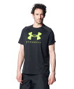 【50%OFF】公式 アンダーアーマー UNDER ARMOUR メンズ ベースボール タンクトップ UA テック ショートスリーブTシャツ 〈ビッグロゴ〉 シャツ 野球 1378237 半袖Tシャツ 吸汗速乾 抗菌防臭 軽い サイドスリット スポーツ アウトドア ウェア ウエア 運動 部活