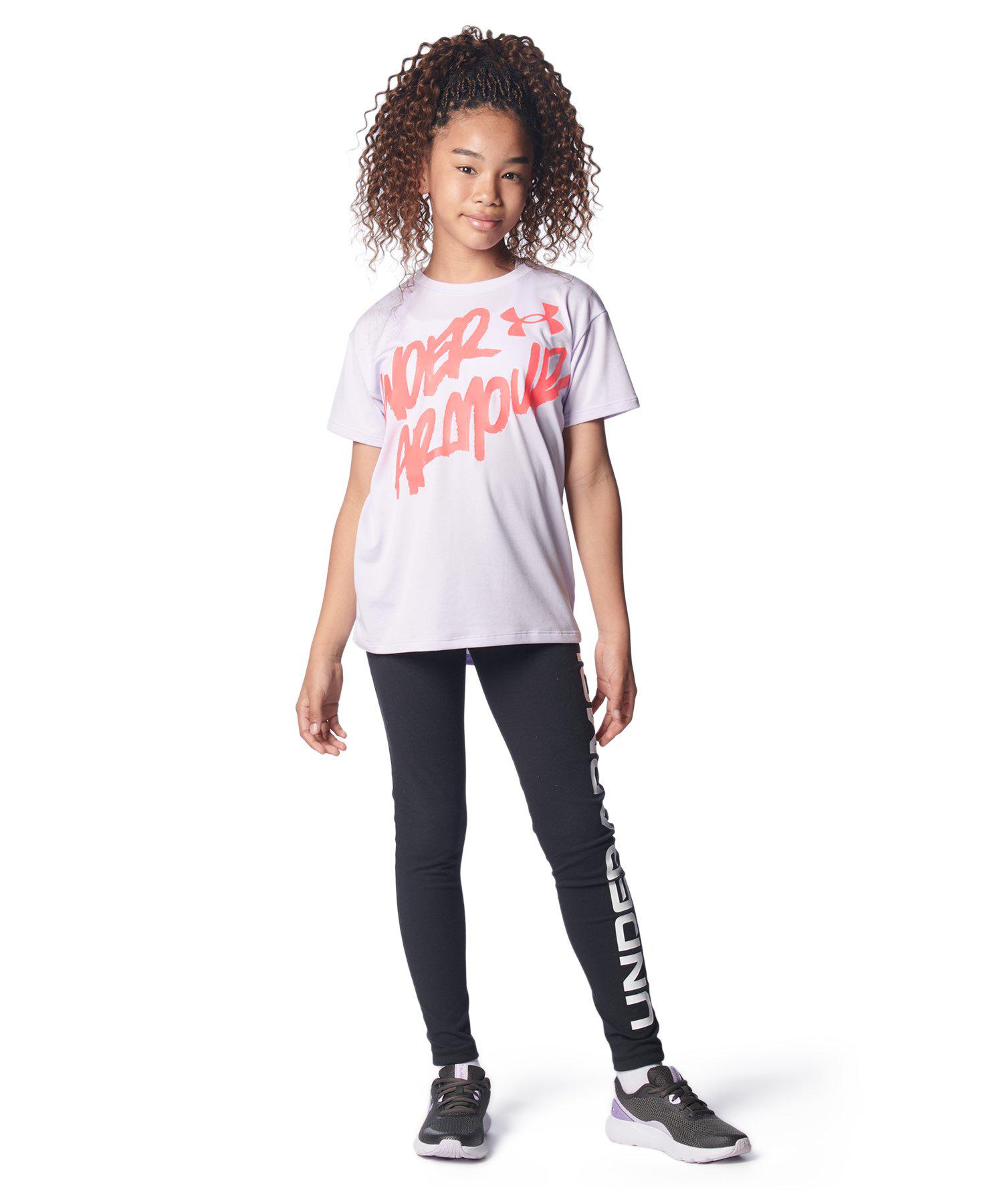 【50％OFF】公式 アンダーアーマー UNDER ARMOUR キッズ ガールズ トレーニング レギンス＆タイツ UA フェイバリット レギンス ベースレイヤー1378282 キッズ ジュニア 女子 女の子 子供 スポーツレギンス 幅広 ウエストバンド ランニング ウェア