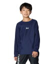 公式 アンダーアーマー UNDER ARMOUR キッズ ボーイズ 野球 UAハイブリッド ロングスリーブTシャツ 1381259 アウトドア スポーツ ジム 運動 部活 ジュニア 長袖 防風