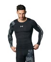 セール価格 公式 アンダーアーマー UNDER ARMOUR メンズ トレーニング アンダーシャツ UAヒートギアアーマー コンプレッション ノベルティ ロングスリーブ シャツ ベースレイヤー コンプレッション インナー 長袖 1381355 ジム 野球 通気 吸汗 速乾 伸縮 抗菌 防臭 メッシュ