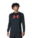 公式 アンダーアーマー UNDER ARMOUR メンズ バスケットボール UAテック ビッグロゴ ロングスリーブTシャツ 1381374 アウトドア スポーツ ジム 運動 部活 ロングTシャツ 長袖 軽量 吸汗 速乾 伸縮 消臭 ドライ