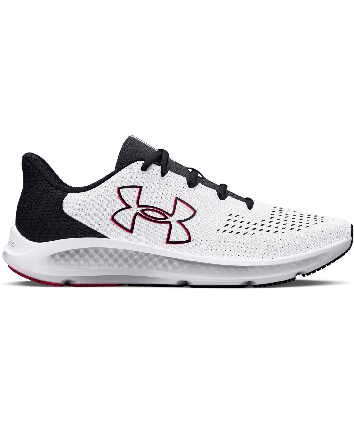 【20%OFF】公式 アンダーアーマー UNDER ARMOUR メンズ ランニング シューズ UAチャージド パスート3 ビックロゴ ランシュー 3026518 運動 ジム スポーツ 部活 柔軟 クッション ランナー 軽量 通気性 メッシュ フィット 運動靴