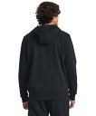 公式 アンダーアーマー UNDER ARMOUR メンズ トレーニング UAプロジェクトロック ライバルフリース フーディー 1380107 アウトドア スポーツ ジム 運動 部活 長袖 パーカー フード 保温 裏起毛 軽量 速乾 カンガルーポケット 吸汗 コットン ドライ