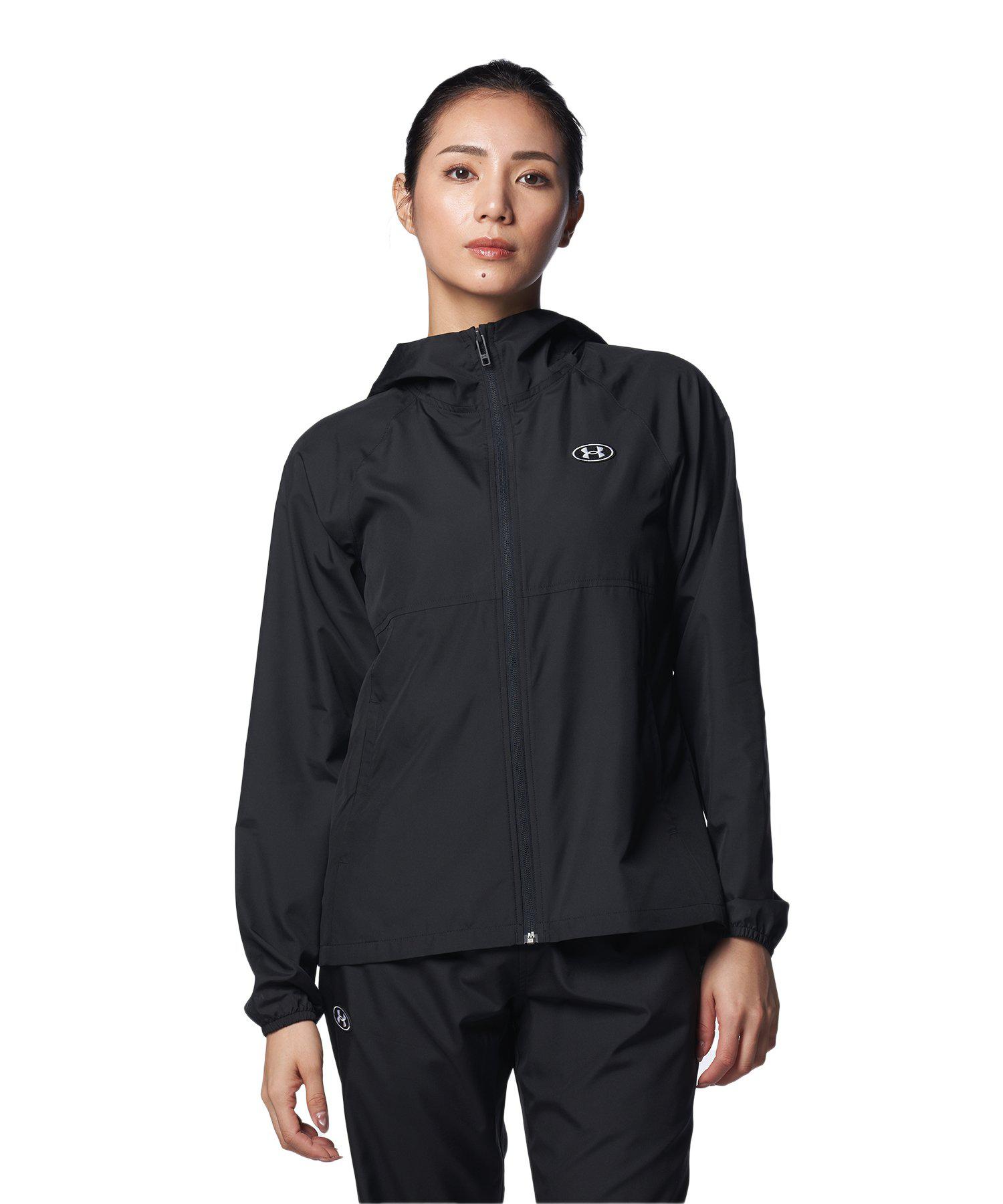 【30 OFF】公式 アンダーアーマー UNDER ARMOUR UA UAウーブン ワードマーク フルジップ ジャケット（トレーニング/WOMEN） 1384763 ジャケット アウター ウインドブレーカー ウィメンズ レディース アウトドア スポーツ ジム 部活 長袖 フード 軽量 撥水 ドライ