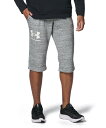 公式 アンダーアーマー UNDER ARMOUR UA UAライバルテリー 3/4パンツ（トレーニング/MEN） 1384819 パンツ スウェット フリース ロングパンツ アウトドア スポーツ ジム 運動 部活 メンズ 速乾 調整可能 ポケット 吸汗 ドライ