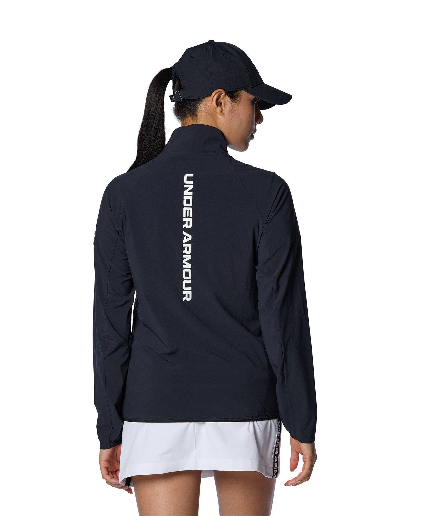 公式 アンダーアーマー UNDER ARMOUR UA UAウィンド フルジップ ジャケット （ゴルフ/WOMEN ） 1384963 アウター ウーブン ウィメンズ レディース アウトドア スポーツ ジム 運動 部活 長袖 軽量 耐久 ストレッチ ポケット 撥水 ドライ