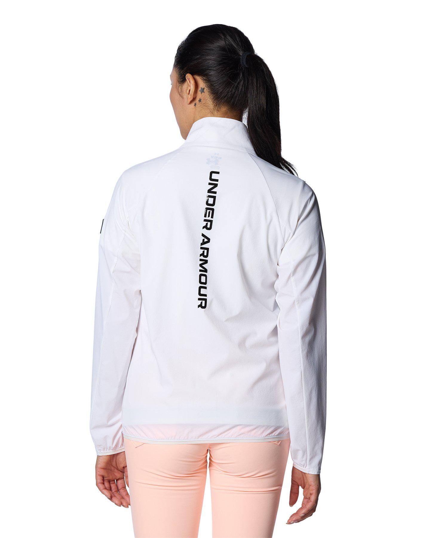 公式 アンダーアーマー UNDER ARMOUR UA UAウィンド フルジップ ジャケット （ゴルフ/WOMEN ） 1384963 アウター ウーブン ウィメンズ レディース アウトドア スポーツ ジム 運動 部活 長袖 軽量 耐久 ストレッチ ポケット 撥水 ドライ