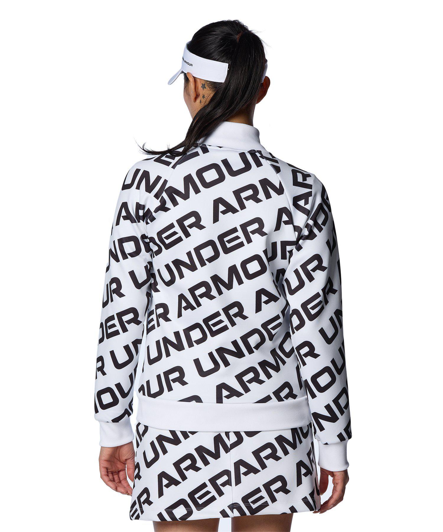 【30％OFF】公式 アンダーアーマー UNDER ARMOUR UA UAパフォーマンスニット プリント フルジップ ジャケット （ゴルフ/WOMEN ） 1384966 アウトドア スポーツ ジム 運動 部活 レディース 長袖 ポケット ストレッチ ドライ